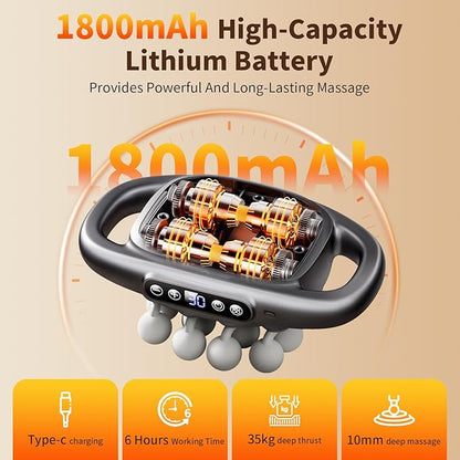 🔥 Multifunctional Heated Massage Cushion – Smart Deep Kneading Massager for Full Body Relaxation, Ideal for Home, Office & Car Use